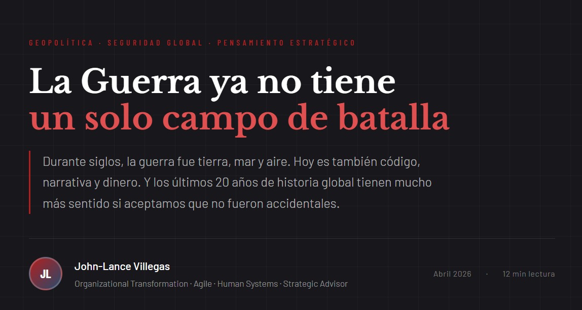 La Guerra ya no tieneun solo campo de batalla